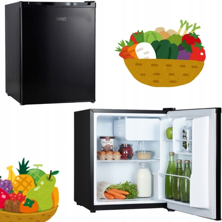Malá chladnička Kernau KFR 04243.1 B 41 l čierna s mraziacim priestorom 44 cm