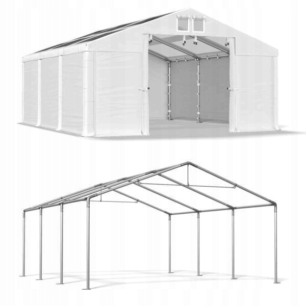 Skladové stany - 4x6m skladovacie stanové stanové haly DAS 580 S