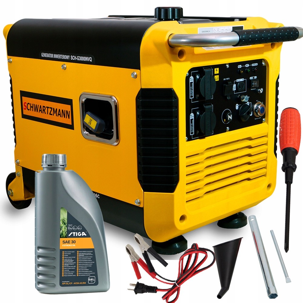 Generátor - Generátor energie invertora 2,7 kW USB AVR Oil