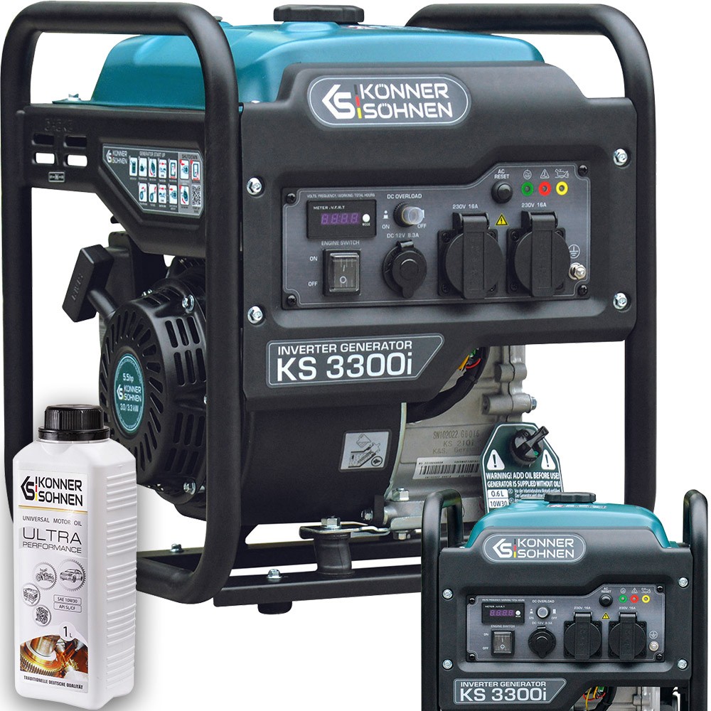 Elektrocentrála - Generátor výkonu KS 3300 Inverter 3,3 kW