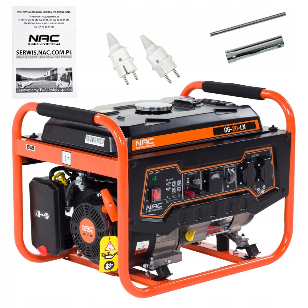 Generátor výkonu NAC GG-20LN 2,2 kW 12/230 AVR
