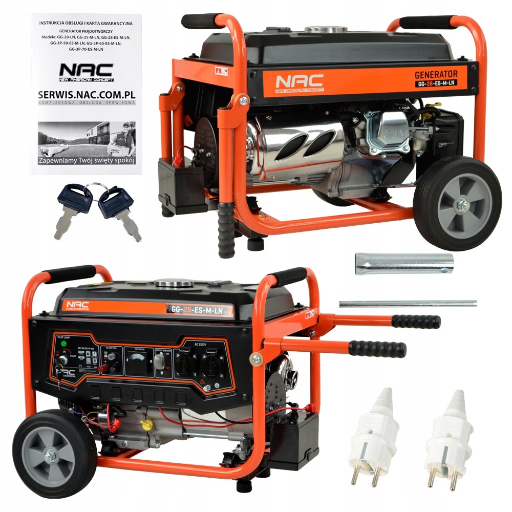 NAC GG-28-ES-M-LN 3 kW + generátor výkonu AVR