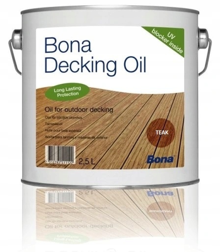 Impregnát na ochranu - Bona Danking Oil / Olej pre terasy teak 2,5 l