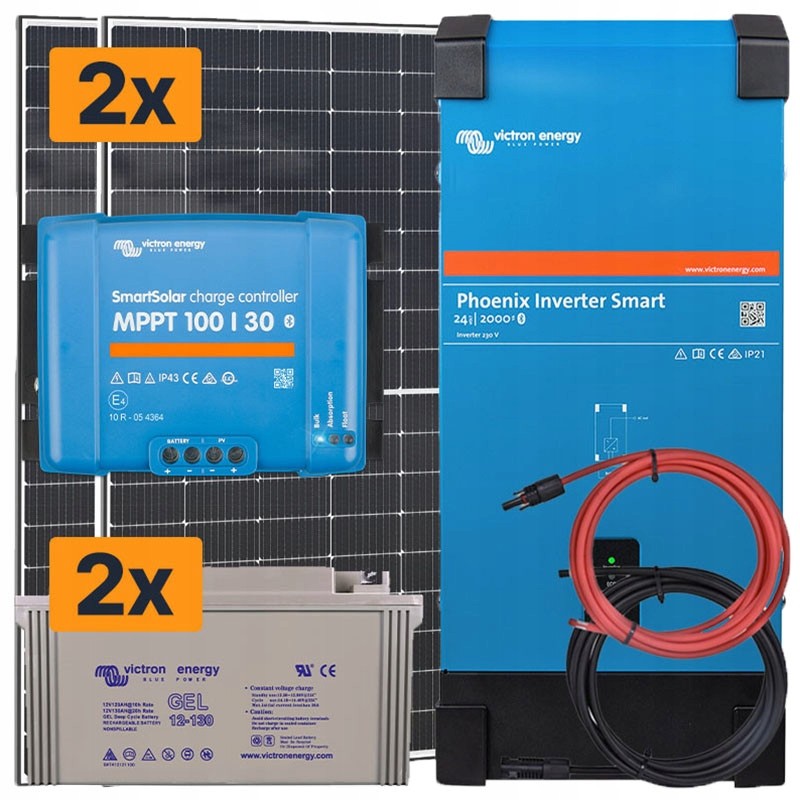 Solárna elektráreň 800 WP + 230V/1600 W + MPPT