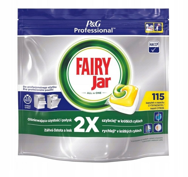 Fairy Jar kapsule do umývačky riadu 115ks All in One