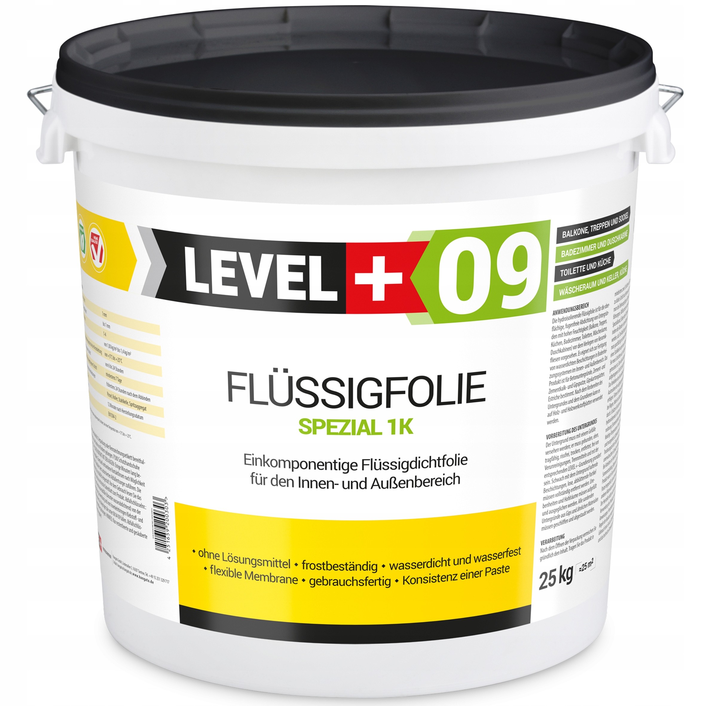 Izolácia - Kvapalná fólia 25 kg hydroizolácie pre balkón L+09