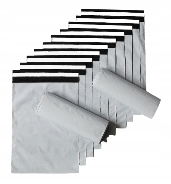 Plastové obálky - Foliopaki fóliové obálky 350x470+50 100 ks+zadarmo