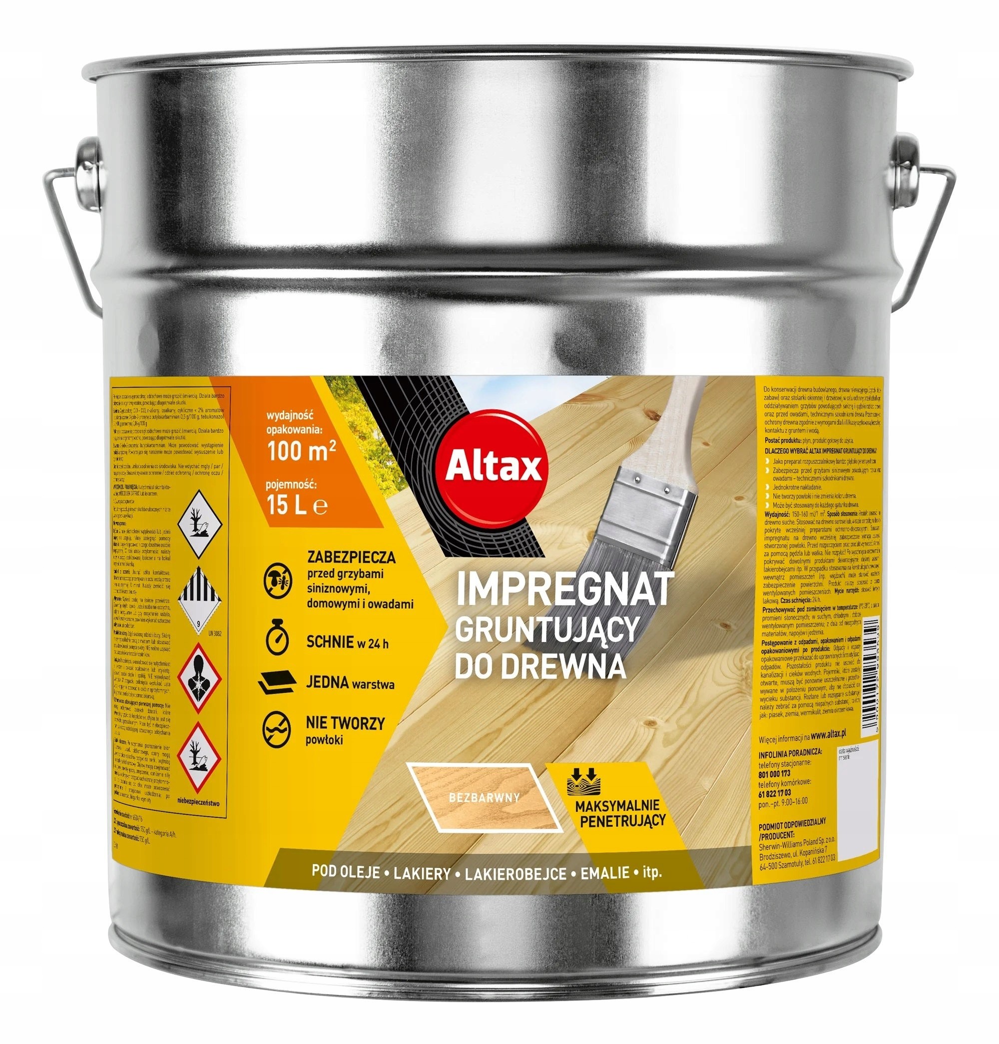 Impregnát na ochranu - Impregnácia základného náteru ALTAX 15L