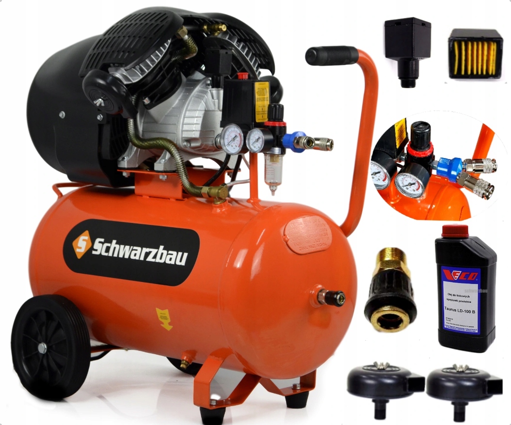 Kompresor - Kompresor ZBV 50L olejový olejový kompresor V2