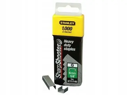 Stanley 6mm zošívacie klipy (1 000 pc)