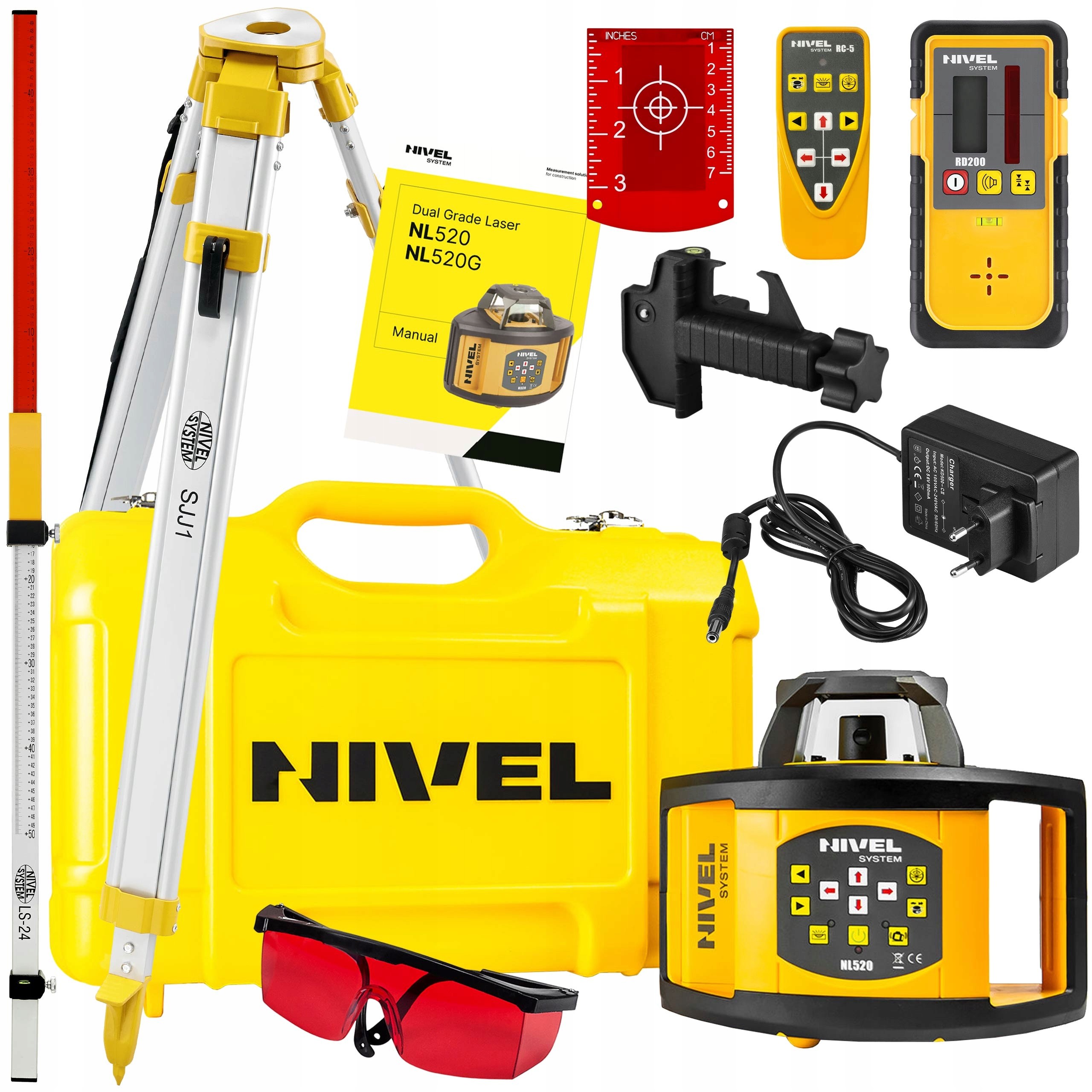 Laserový nivelák NIVEL Rotary Laser NL520 LATY statív