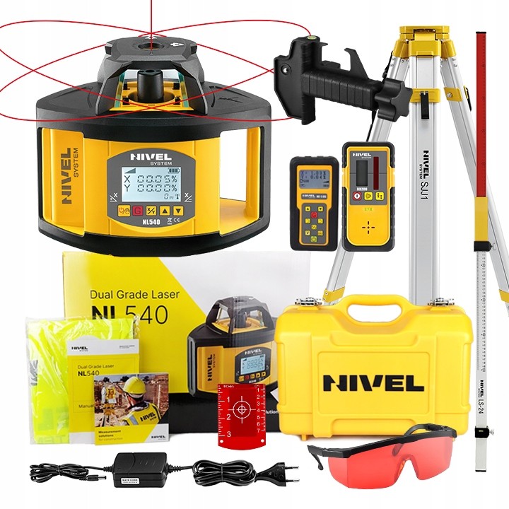 Laserový nivelák Laserová úroveň NIVEL NL540 SYSTÉM + Set
