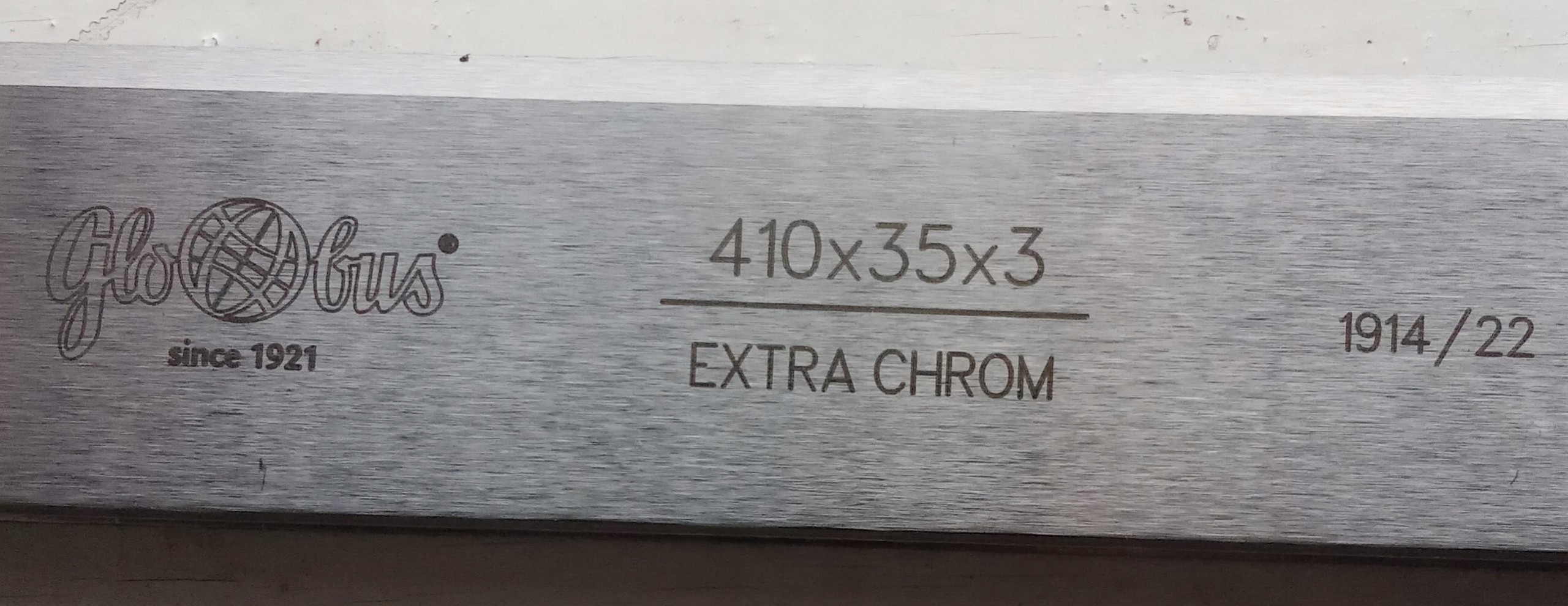 Hoblík, hoľovačka - Hrúbkovacie nože GlobusJ 410x35x3 EXSTRA CHROM
