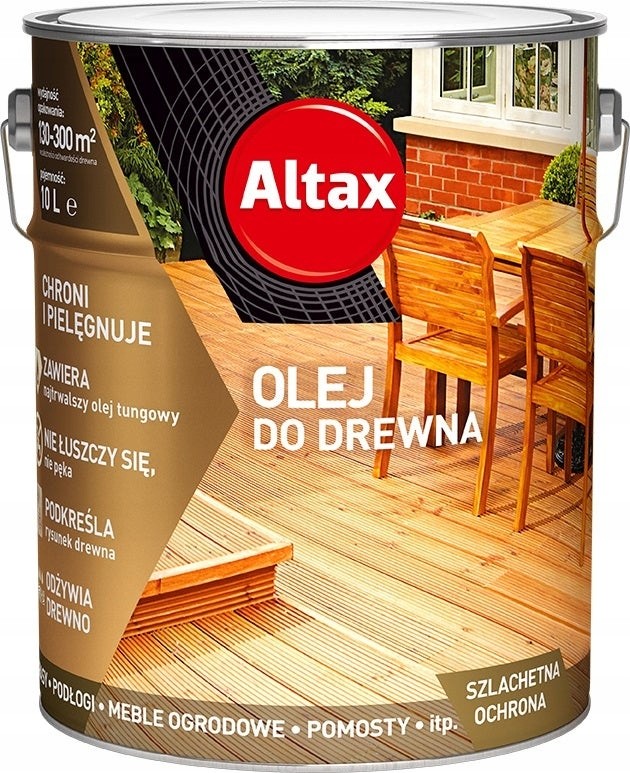 Olej, moridlo - Altax 10L drevený olej