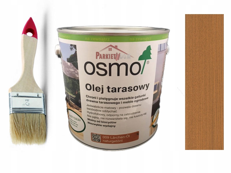 Impregnát na ochranu - Osmo 021 Olej pre terasy 2,5 l hnedý dub