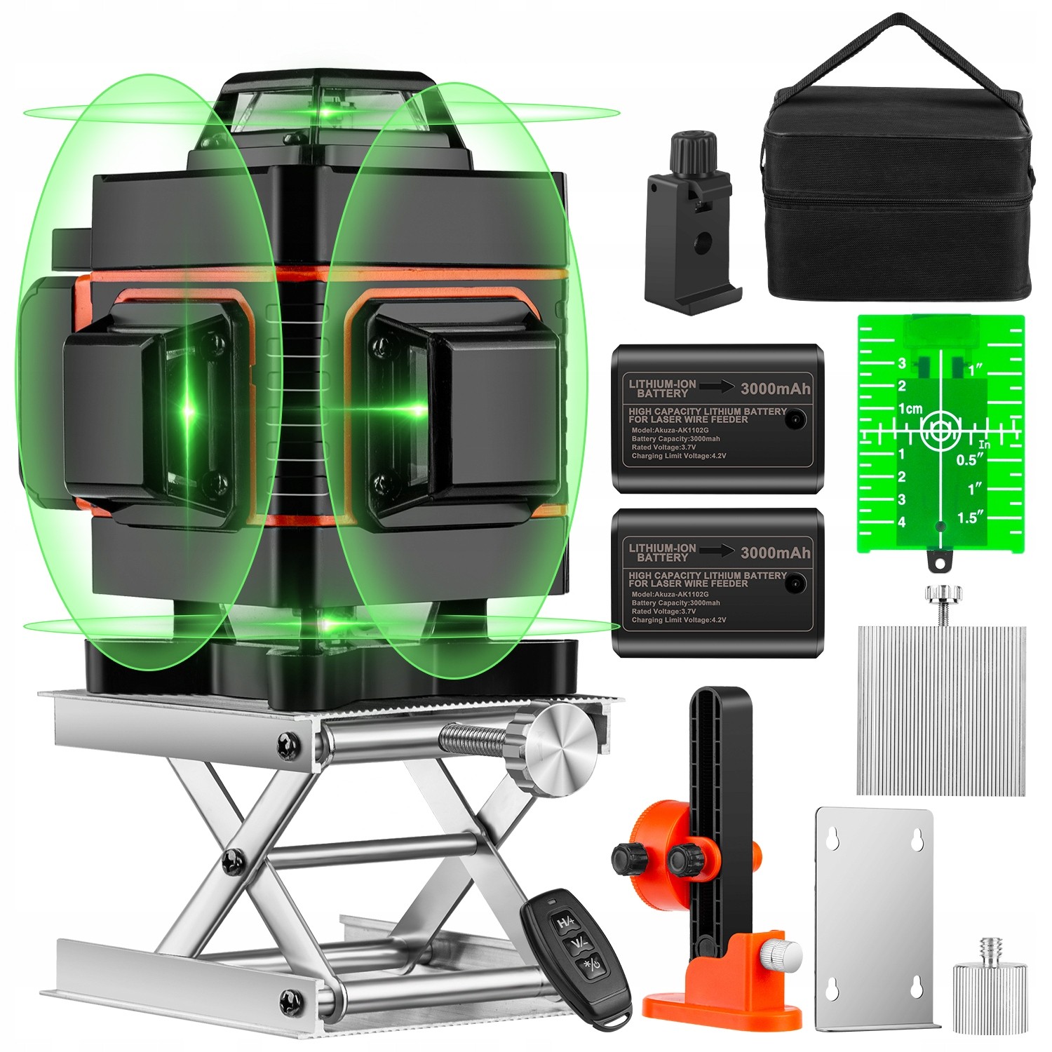 Vodováha - Laserová hladina 16 liniek 4d 360 ° Crip laser