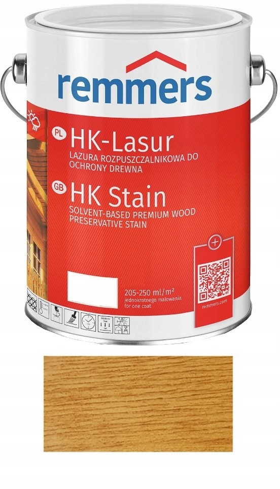 Impregnát na ochranu - Remmers HK-Lasur Wood Azure 5l Pinia Larch