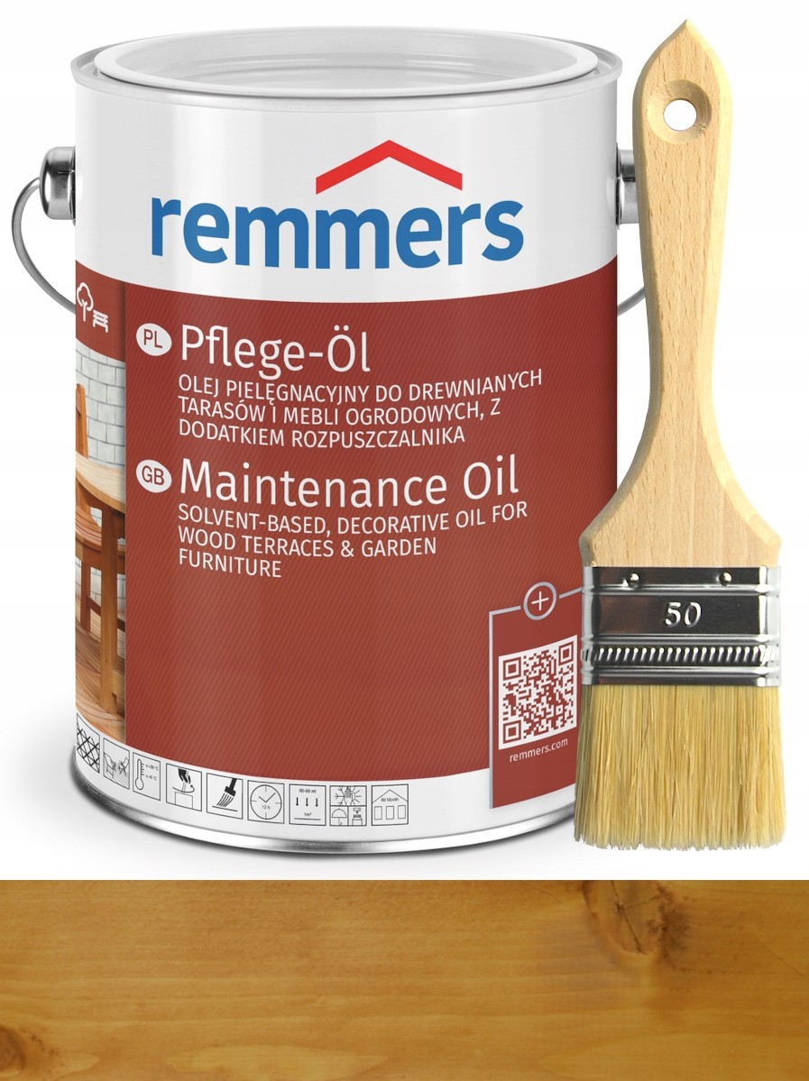 Impregnát na ochranu - Remmers pflege-ol olej pre terasy 5l larch