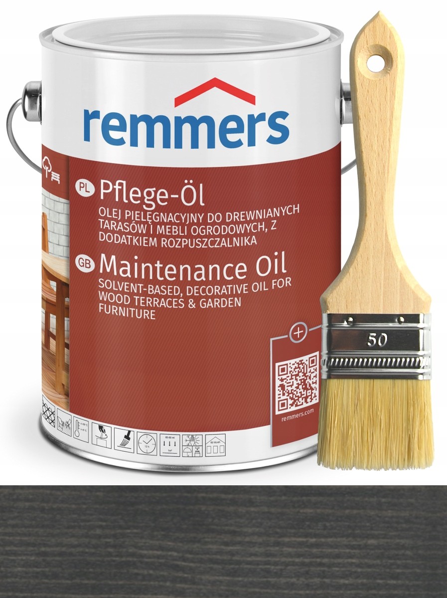 Impregnát na ochranu - REMMERS PFLEGE-OL WOOD 5L antracit