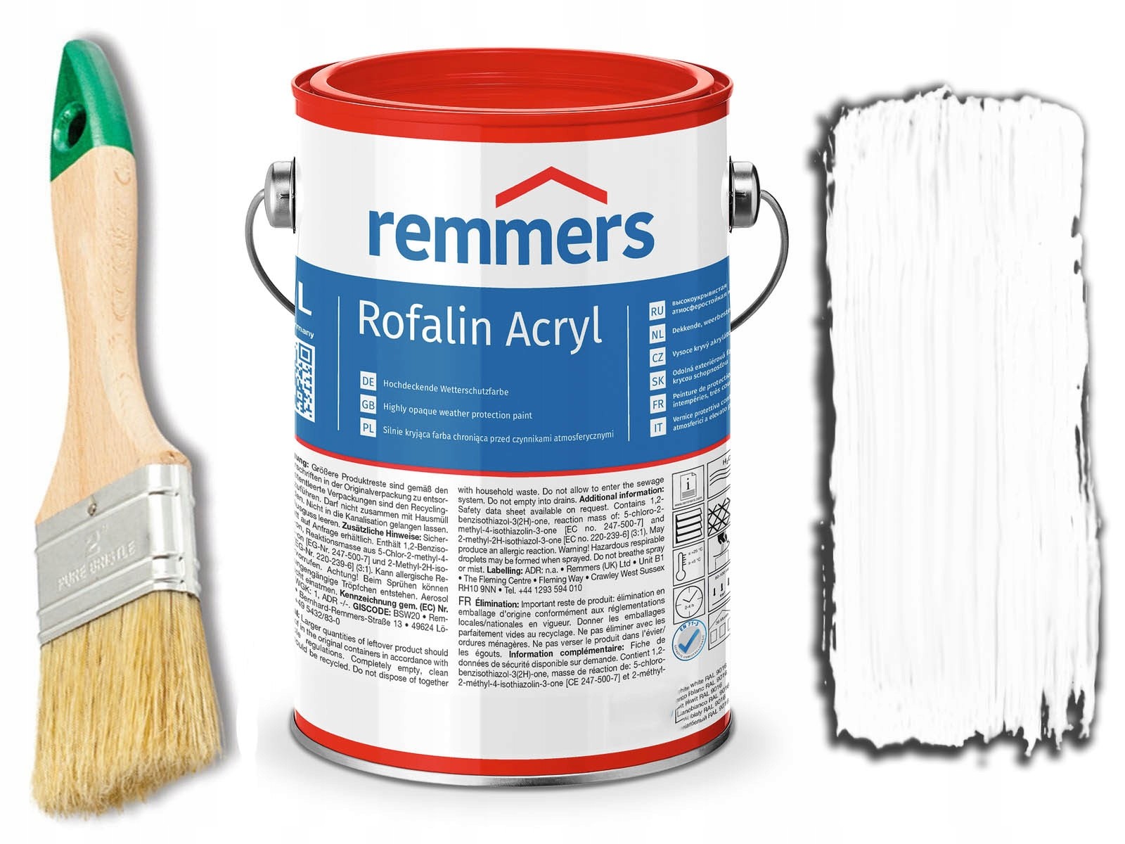 Farba - REMMERS ROFALIN ACRYL WOOD WHITE BIELA 5L