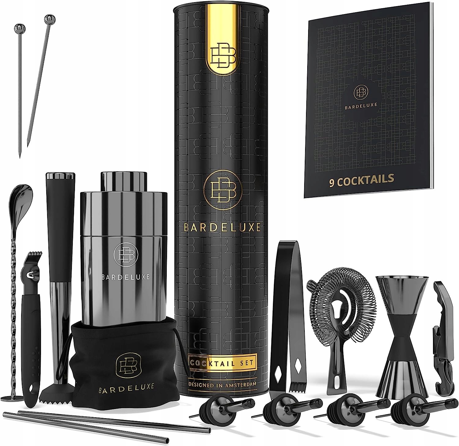 Barmanské príslušenstvo - XXL Bartending Set pre nápoje Shaker 16el 750 ml