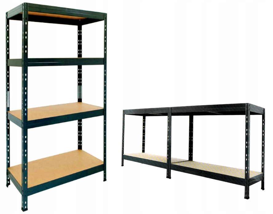 Stabilná, silná nitovaná polica - NIVET 4 x 360 kg