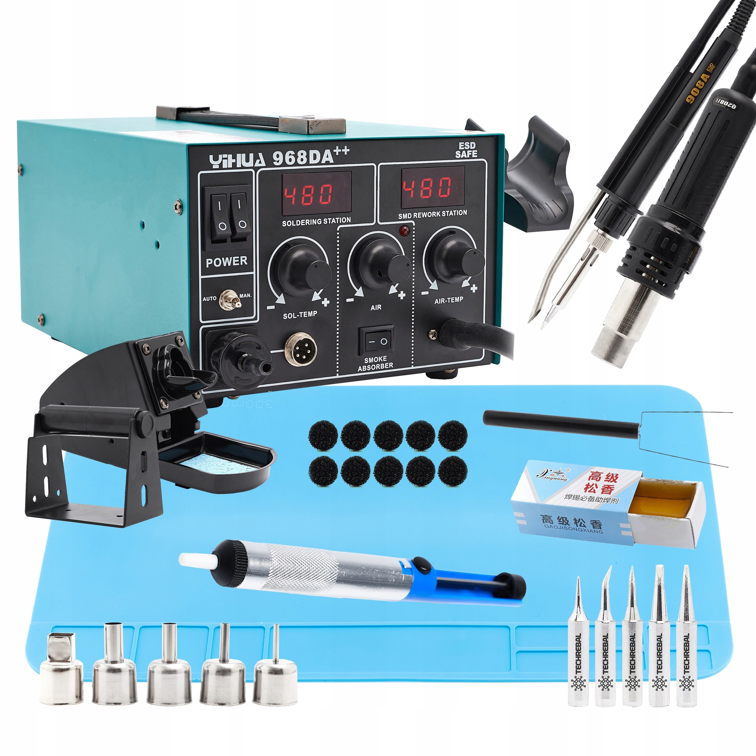 Stanica Lutownicza 968DA ++ mega darčeková súprava
