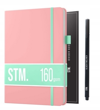Scribbles Diary organizér plánovač A5 Pastel Pink