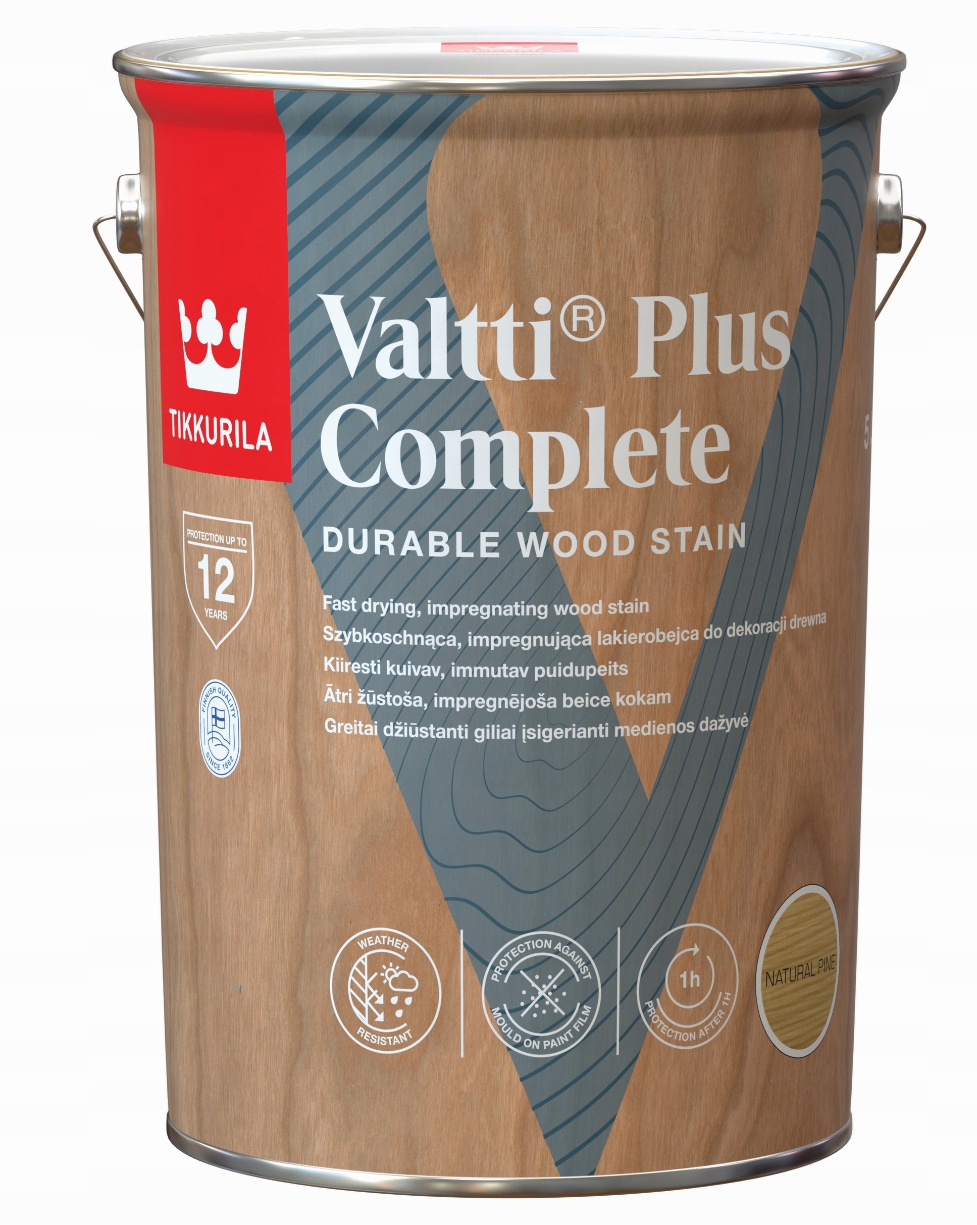 Farba - Tikkurila valtti plus kompletná 5L prírodná borovica