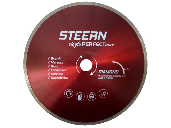 DIAMANTOVÁ čepeľ CONTINUOUS pevná 230 mm STEERN