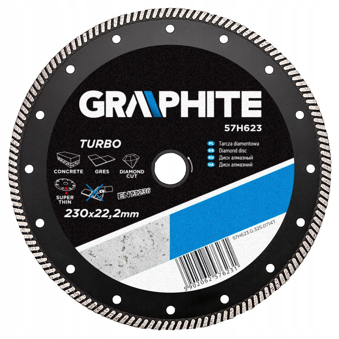 Diamantový disk 230 x 22,2 mm, turbo