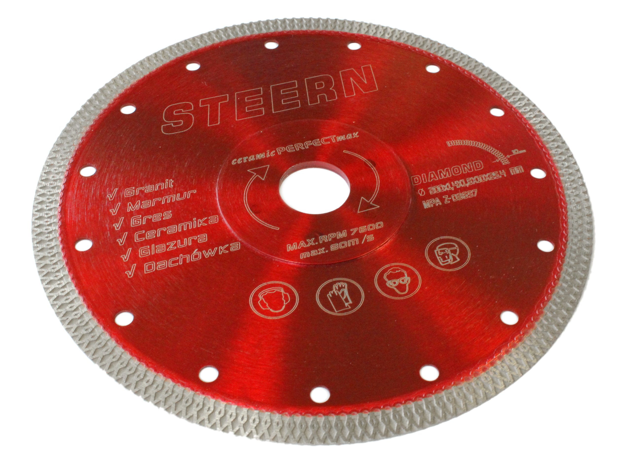 Keramický diamantový štít Steern 200 mm x 1,8 mm