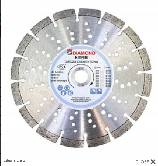 Diamantový disk pre betón 400 x 25,4 mm obrubník
