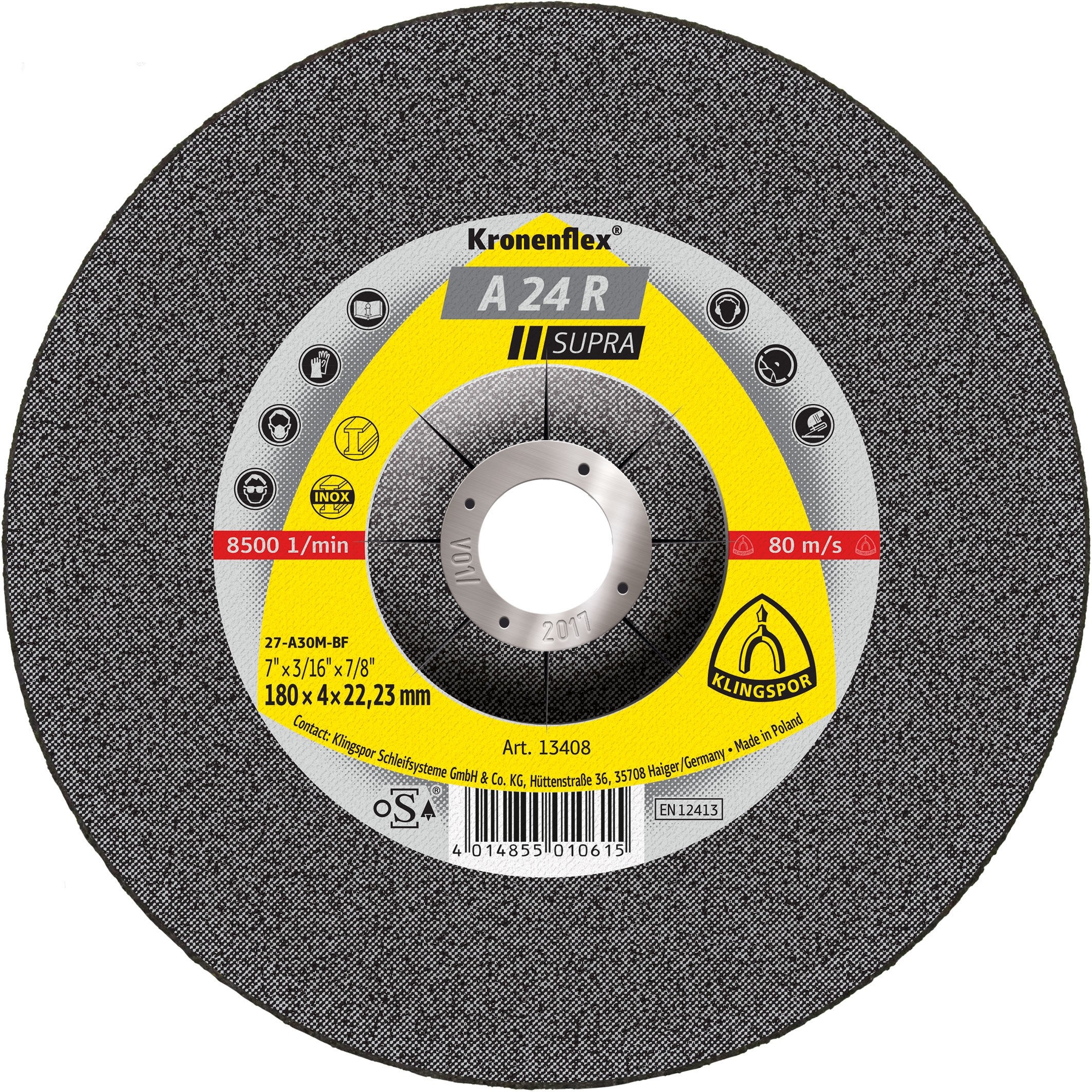Rezací štít-stal 350*3,5*32 mm l. 1