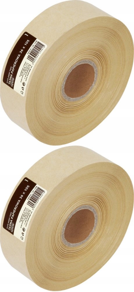 Páska na papierové pakety 36 mm/105 m hnedá x2