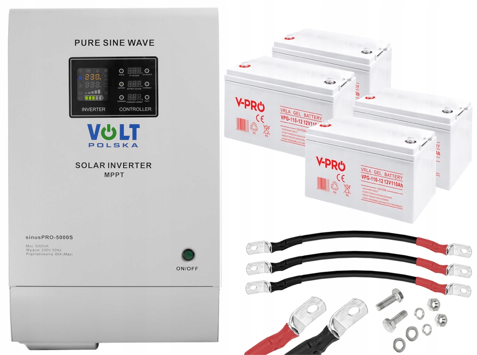 UPS Sinus 5000S 5000VA Solar Gel110AH prevodník