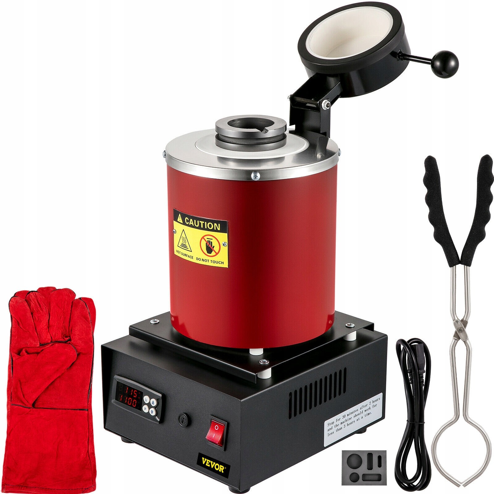 Vevorová elektrická topiaca pec 3 kg 1750 W 220V