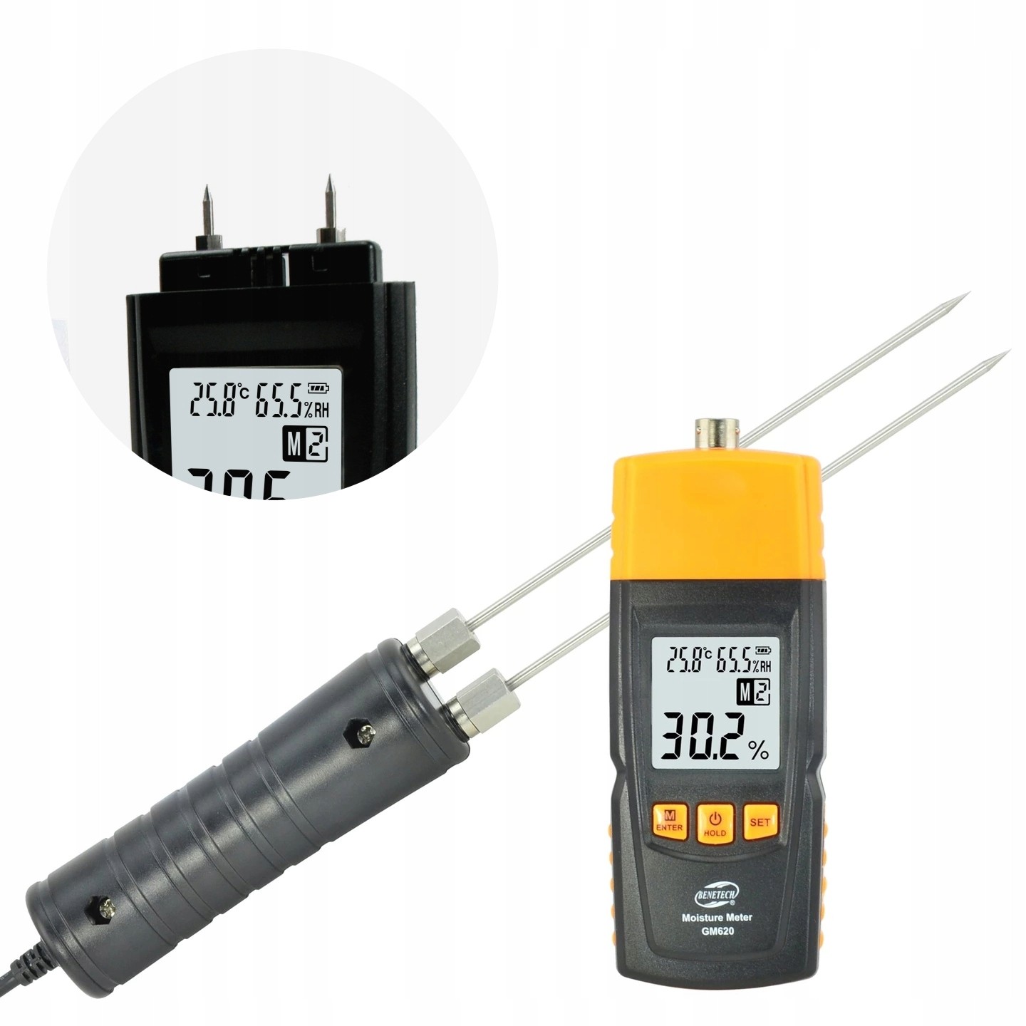 Merač vlhkosti dreva - VLHKOMETER VLHKOSTRU DREVA + SONDA
