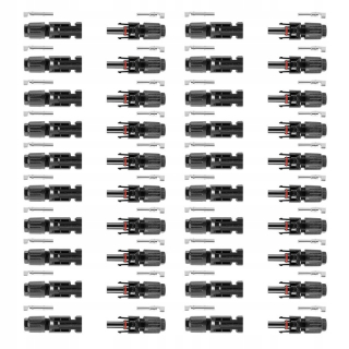 Solárny panel konektora 100 kusov MC4 + -