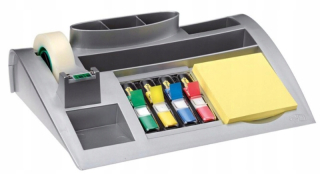 Organizér na kancelársky stôl - 102L208 Organizér SCOTCH (C50), strieborný, páska,