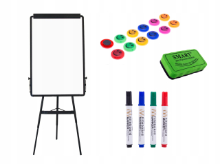 Flipchart Prof - -40% Black Flipchart 60x90 Magnetic +príslušenstvo