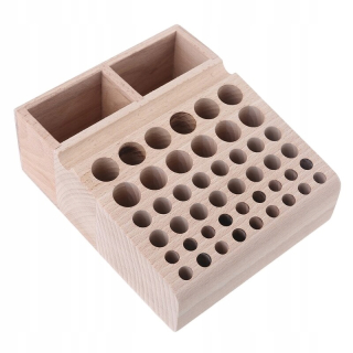 Drevený kožený box na uloženie náradia s otvormi 46/98