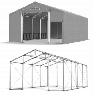Skladové stany - Skladovateľný skladový stan DAS 600 WP 4x8m [2,5m]