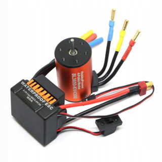 Regulátor - 60A ESC BEZKÚHLÍKOVÝ VODOtesný S MOTOROM 4300KV