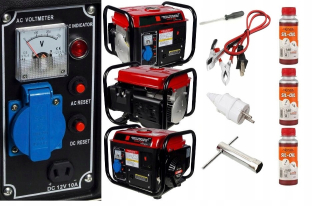 Elektrocentrála - Generátor výkonu 1500 W generátor 2 km 230V 12V