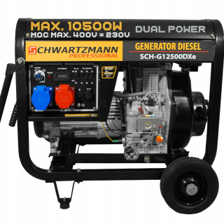 Elektrocentrála - GENERÁTOR DIESEL 400V 10500W DUAL POWER