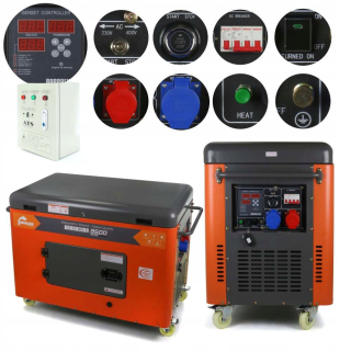 Elektrocentrála - Diesel generátora výkonu 9500W Barracuda + ATS
