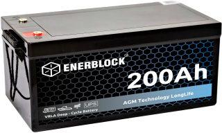 EnerBlock AGM 12V 200Ah JDM12-200 KRK batéria