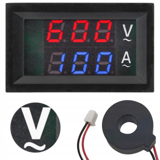 AMPÉRMETER VOLTMETER AC 100A 600V