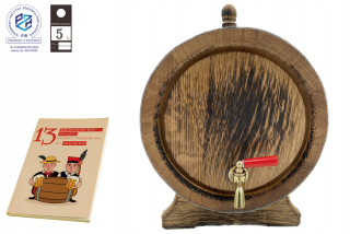 Antałek Dębowa 5L Barrel s certifikátom PZH + opaľovanie
